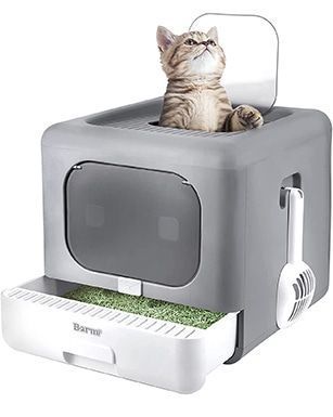 BARMI Katzentoilette Faltbarer Top Entry