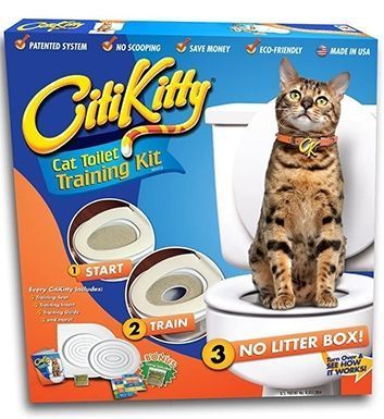 CitiKitty sellaisena kuin se näkyy Shark Tank Cat WC -harjoitussarjassa