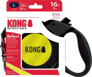 KONG natahovací reflexní reflexní natahovací vodítko pro psy