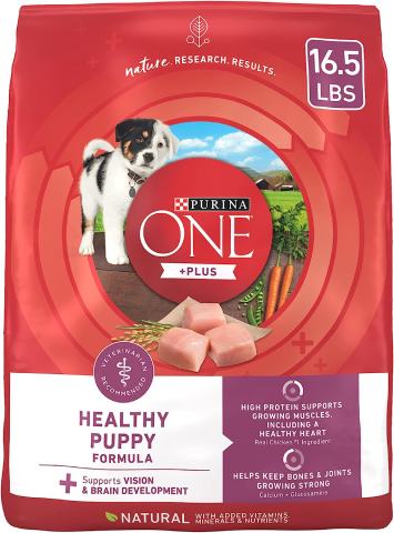 Purina ONE Plus Healthy Puppy Formula s vysokým obsahem bílkovin, přírodní suché krmivo pro štěňata