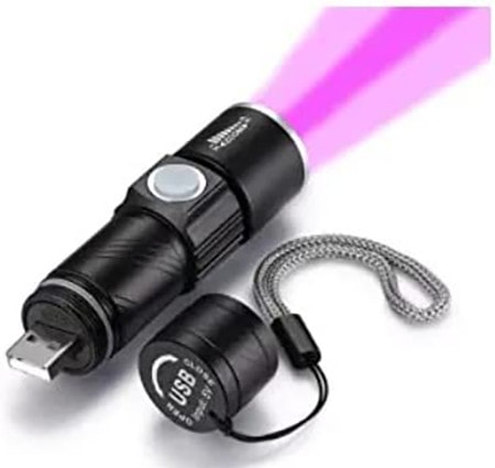 Dobíjecí USB svítilna DARKBEAM UV Light